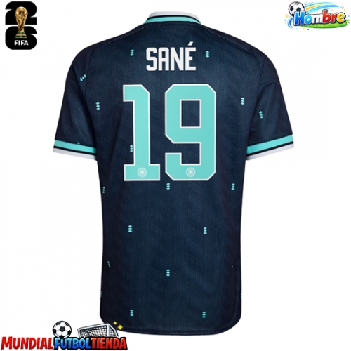Camiseta Alemania Leroy Sane #19 Segunda Equipación Replica Mundial 2026 mangas cortas